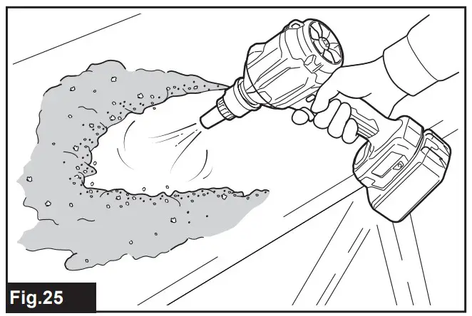 Blowing in general use