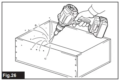 Blowing in confined spaces