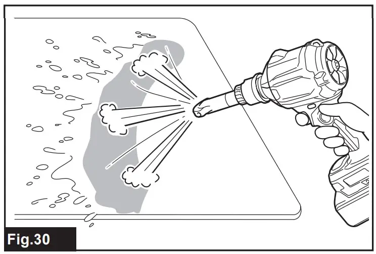 Blowing wide and open area