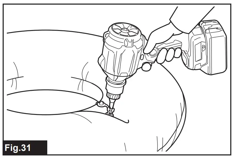 Inflating plastic inflatables