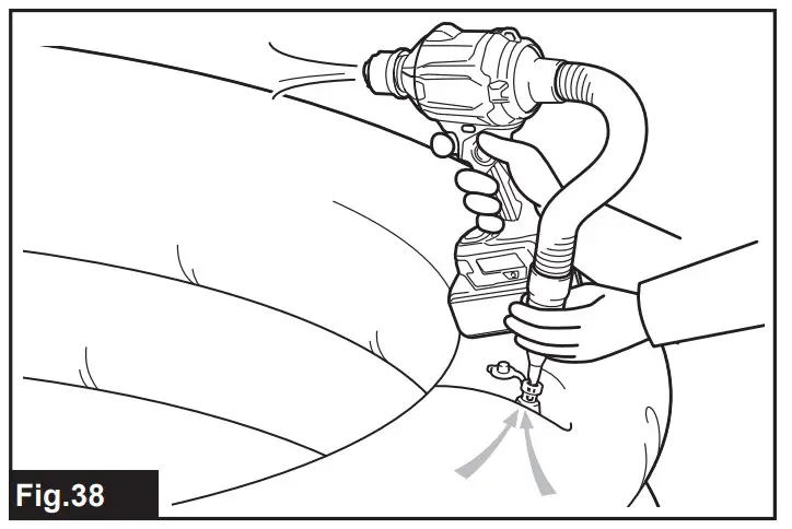 Deflating plastic inflatables