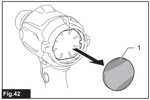 Removing and installing filter
