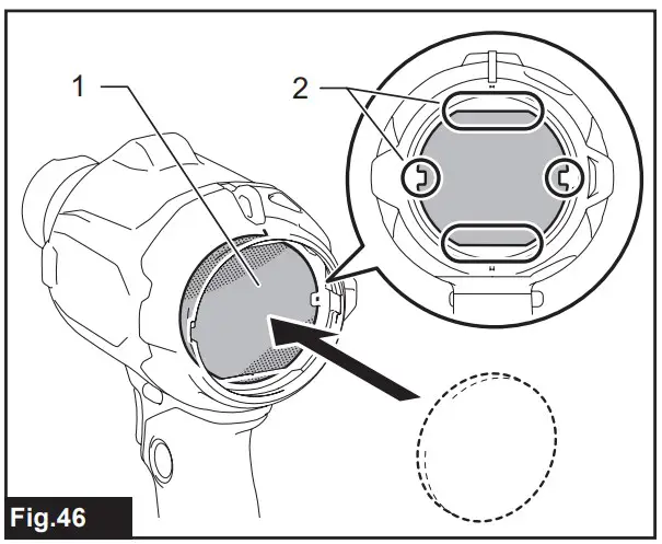 Removing and installing filter