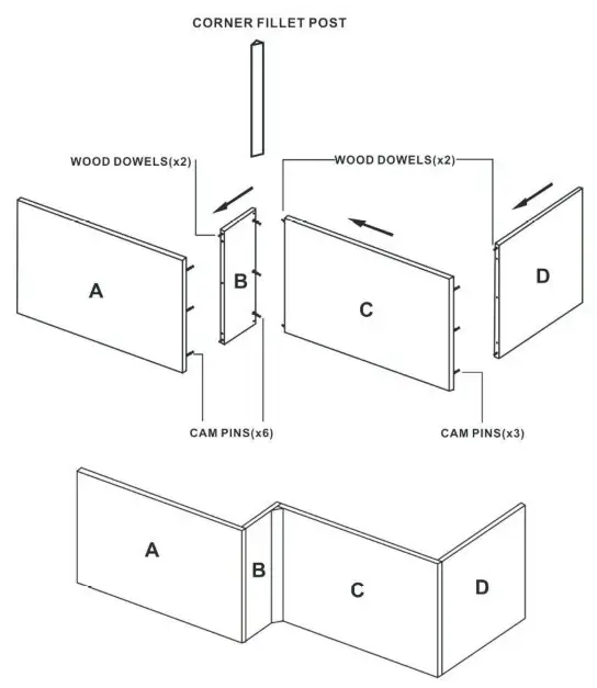 Pendle 1700mm Light Grey Front Bath Panel - fig