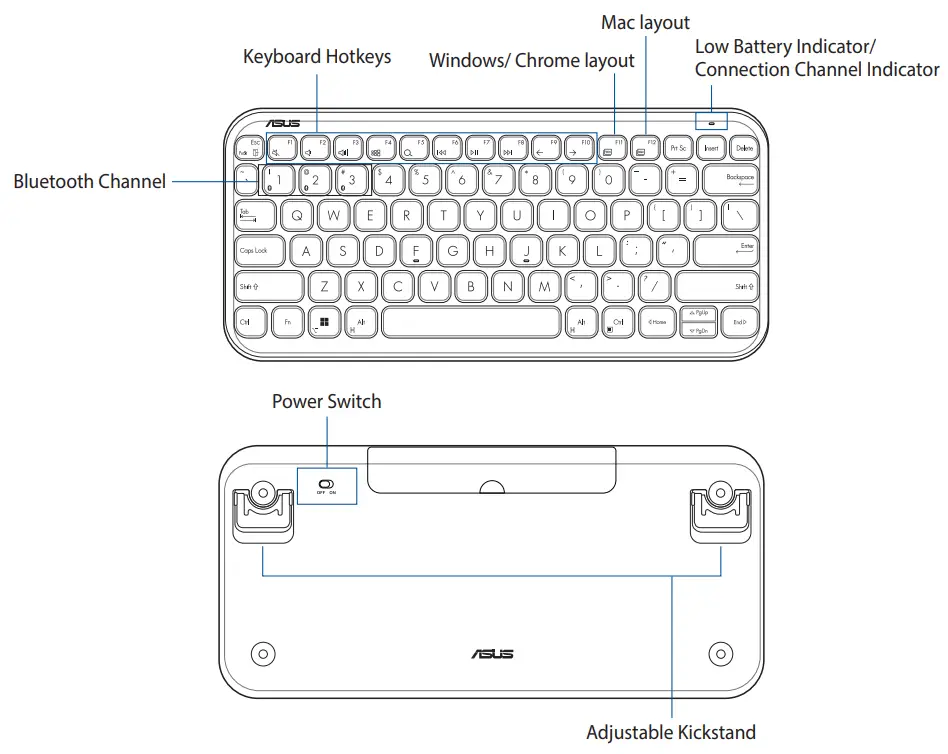 ASUS KW100 Wireless Keyboard - Getting started