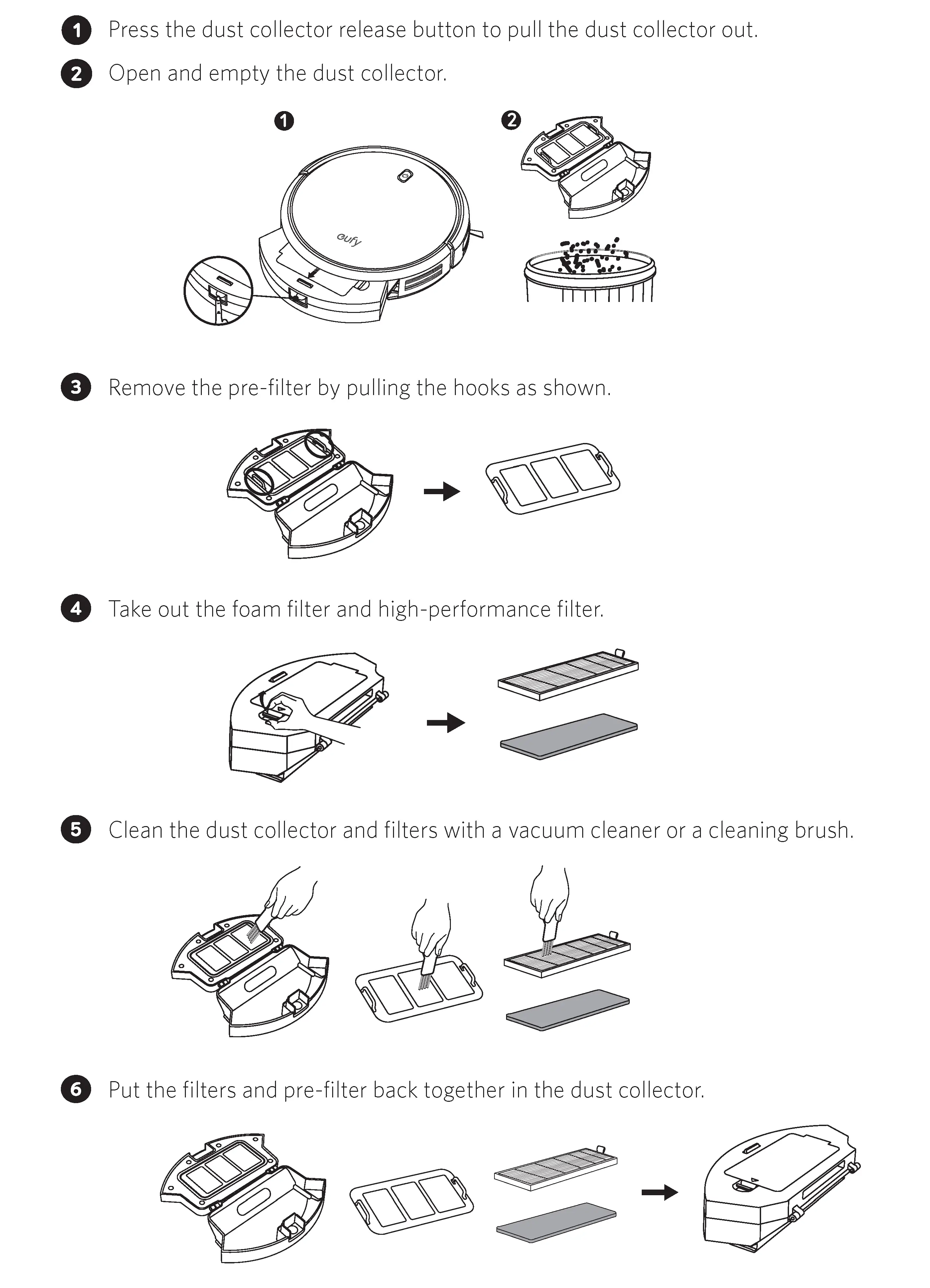 Clean the Dust Collector and Filters