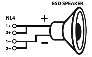 KV2 Audio ESM Series Compact Passive Stage Monitor System - Speaker cables3