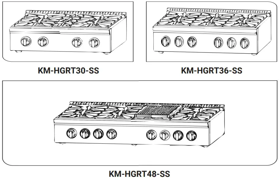 KOOLMORE KM HGRT30 SS Gas Range Top