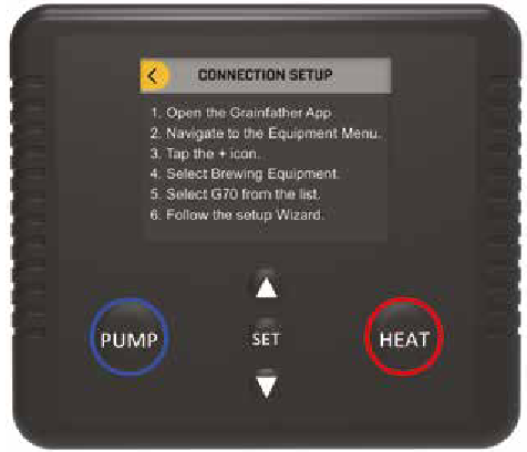 GRAINFATHER G70 All in One All Grain Brewing System - MAIN MENU 1