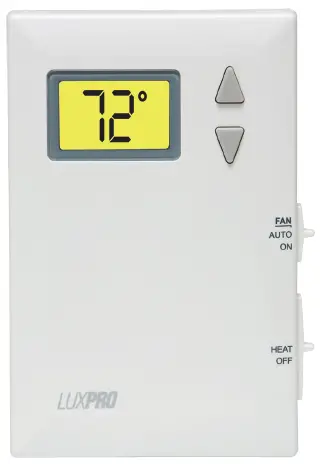 LUXPRO-PSD010BFb-NON-PROGRAMMABLE-THERMOSTAT-Product-Specifications-PRODUCT