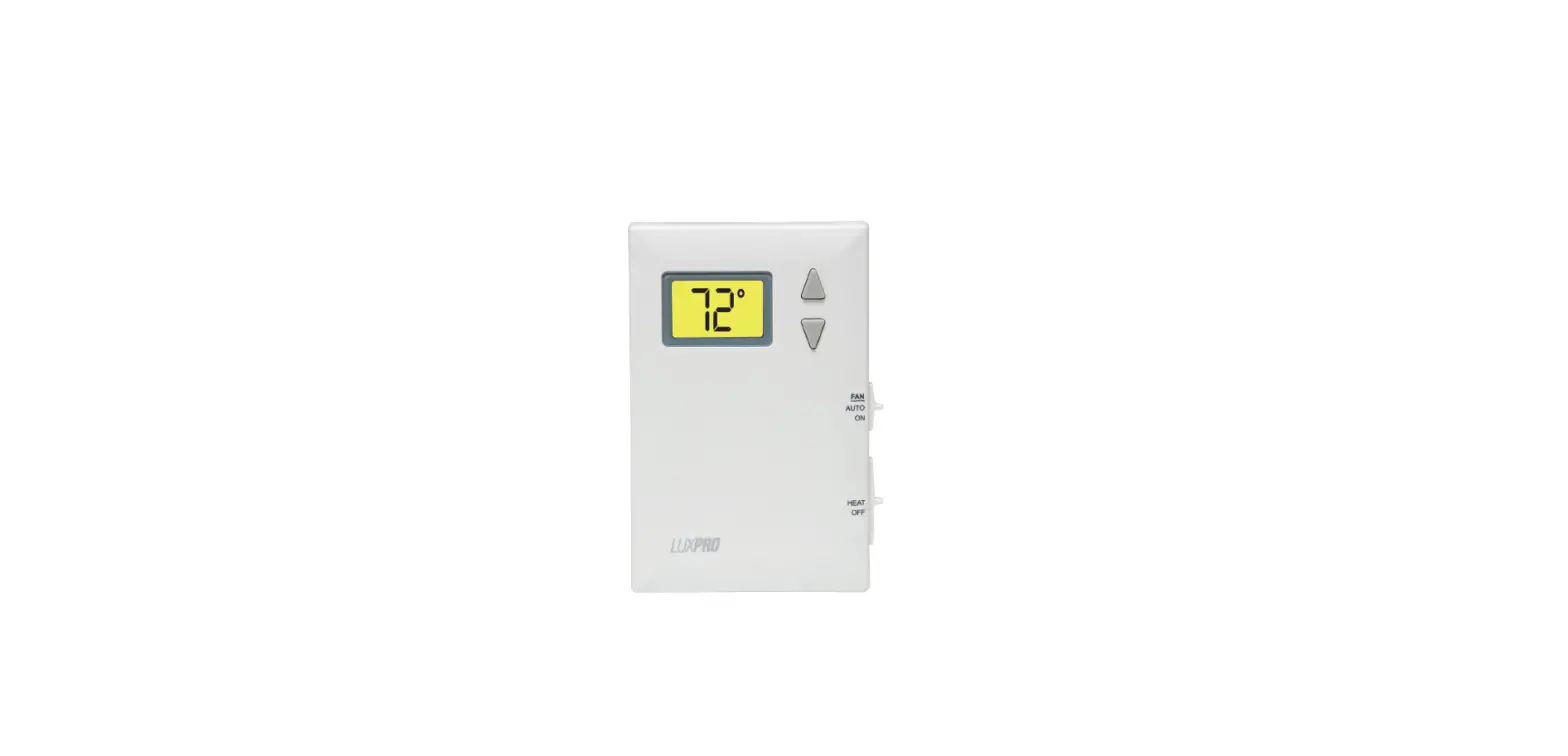 Luxpro Psd010bfb Non-programmable Thermostat Product Specifications Luxpro Psd010bfb Non-programmable Thermostat Product Specifications