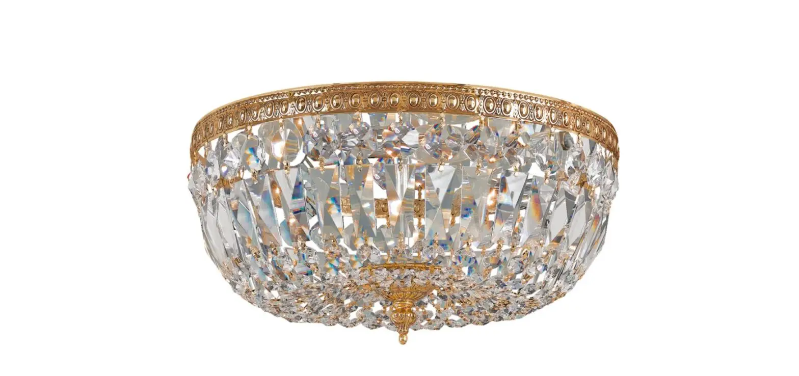 Crystorama 714-ob-cl-s Three Light Ceiling Mount Instruction Manual