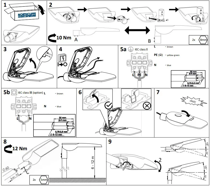 NORTHCLIFFE AUVA LED Pole-Mounted LED Street Luminaire - fig 1