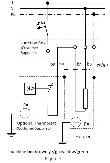 nVent HOFFMAN DAHHL801AC 80W Hazardous Location Heaters - WIRING DIAGRAM