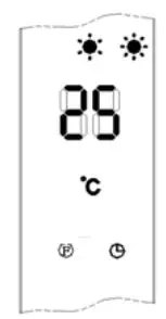 EUROM 350081 Bathroom Heater Wall Heater Bathroom Fan Heater Power Instruction Manual - Set the temperature