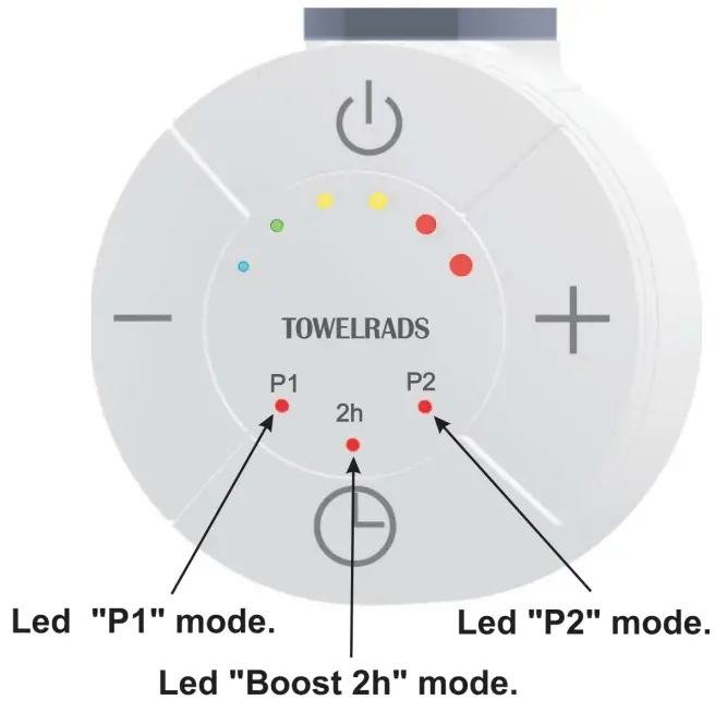TOWELRADS 126007 Smart Thermostatic Electric Control for Towel Radiators - Boost Mode