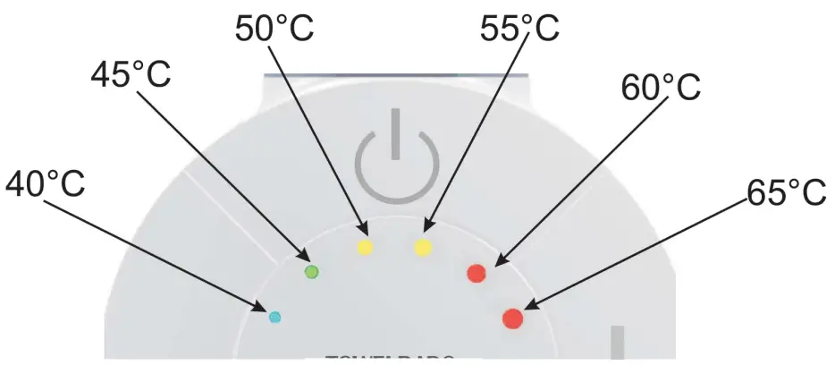 TOWELRADS 126007 Smart Thermostatic Electric Control for Towel Radiators - Comfort Bar
