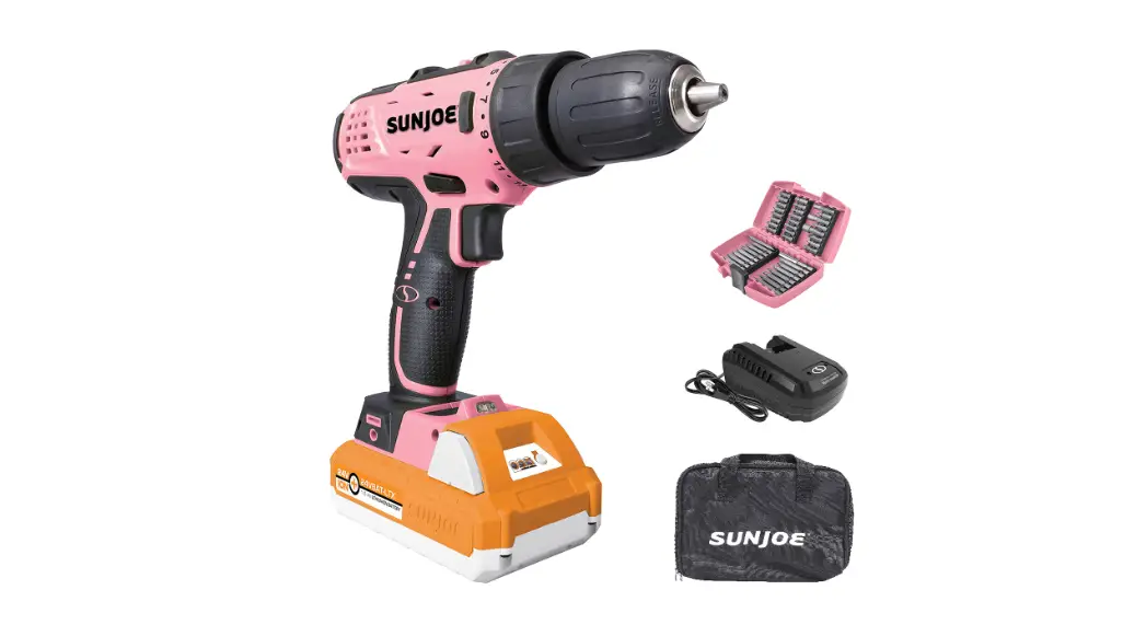 Sunjoe 24v-ddk-ltx-pnk Cordless Drill Or Driver Instruction Manual