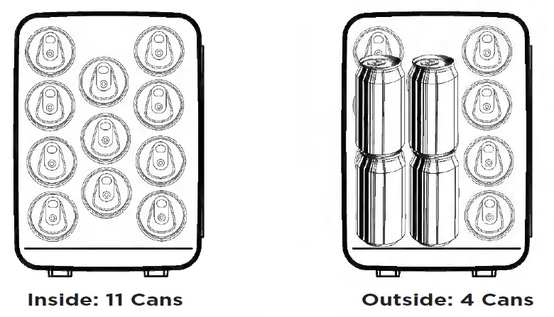 FRIGIDAIRE-EFMIS200-SS -Mini-Beverage-Fridge-fig-1