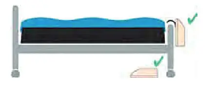 OSKA Series3 Bariatric Mattress - hanging hooks over