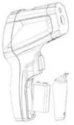 Triplett IRT500 IR 201 IR Thermometer with High Temp Circular Laser and Alarms - Replacement