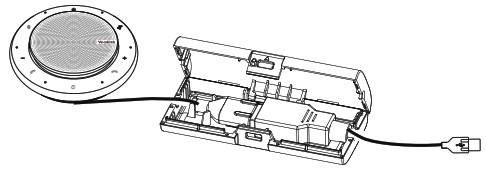 Yealink CP900 USB Speakerphone - Using cable lock box 2