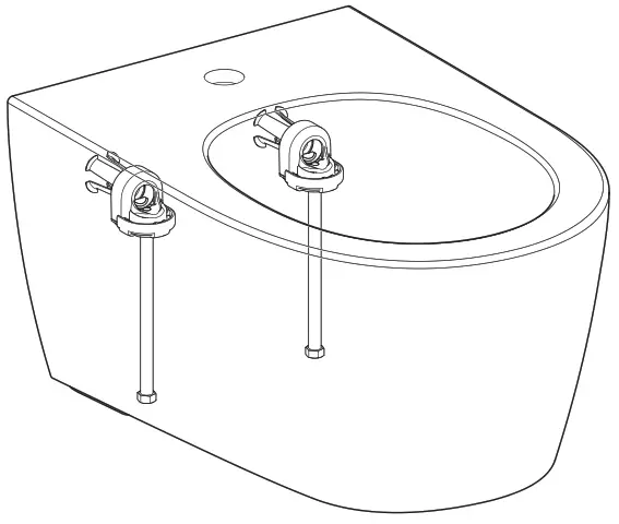 GEBERIT 501898008 Acanto Wall Mounted Bidet White