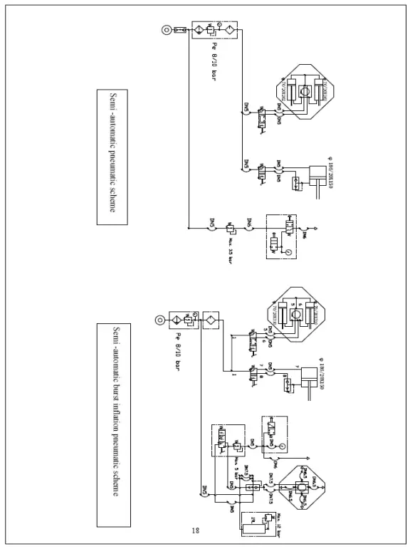 LEO L8009 Tyre Changer - PNEUMATIC PRINCIPLE DRAWING
