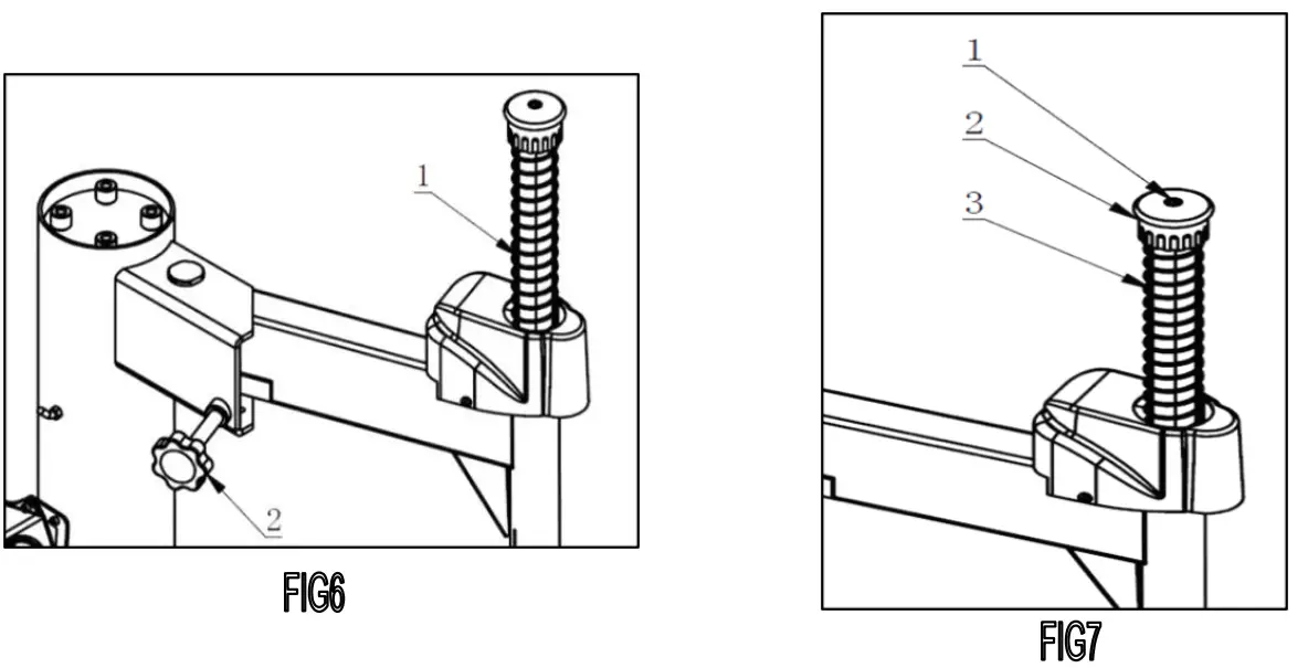 LEO L8009 Tyre Changer - hexangular shaft