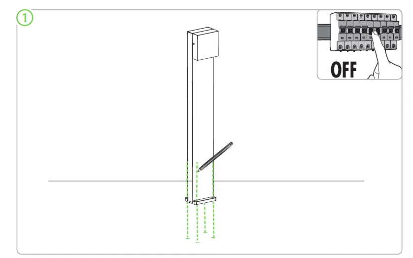 LUTEC-7104001118 LED-Dark-Grey-Clear-Glass-IP54-Outdoor-Post-Light-07