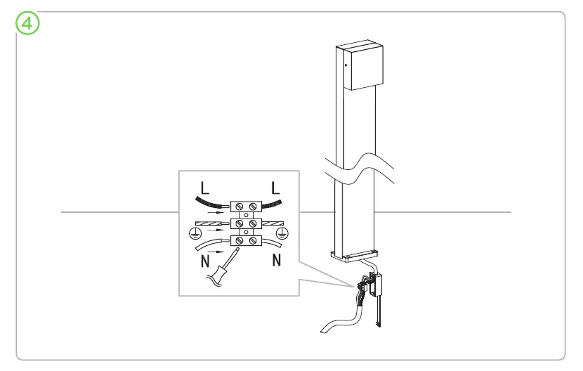 LUTEC-7104001118 LED-Dark-Grey-Clear-Glass-IP54-Outdoor-Post-Light-09