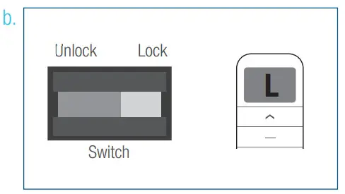 SelectBlinds RF 2W 15 Channel Remote Control - Unlock
