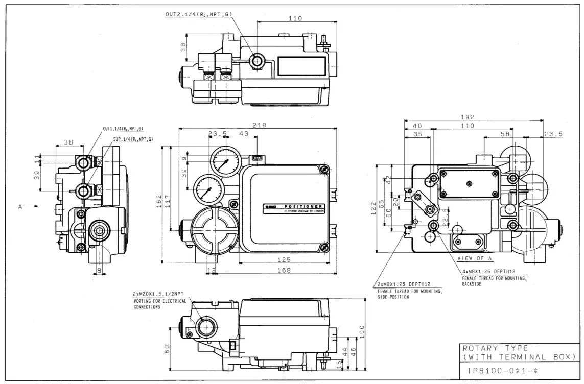 SMC IP8100 Electro Pneumatic Positioner - fig4