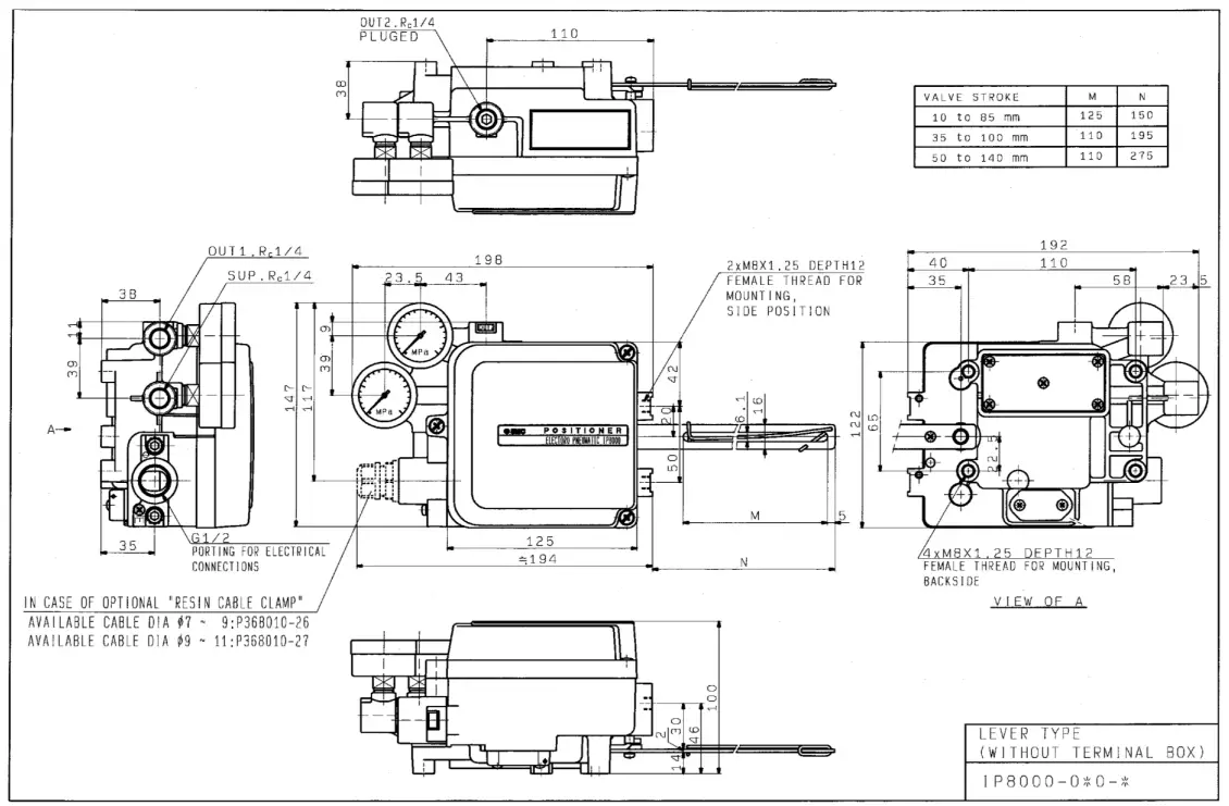 SMC IP8100 Electro Pneumatic Positioner - order1