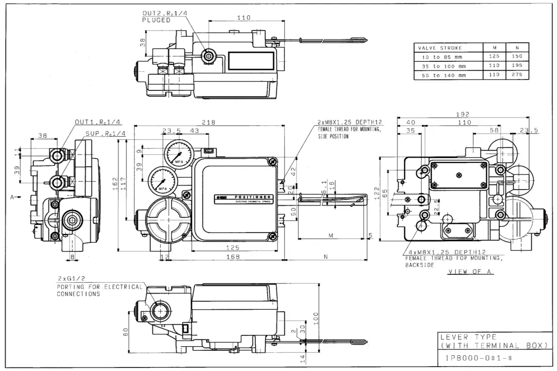 SMC IP8100 Electro Pneumatic Positioner - order2