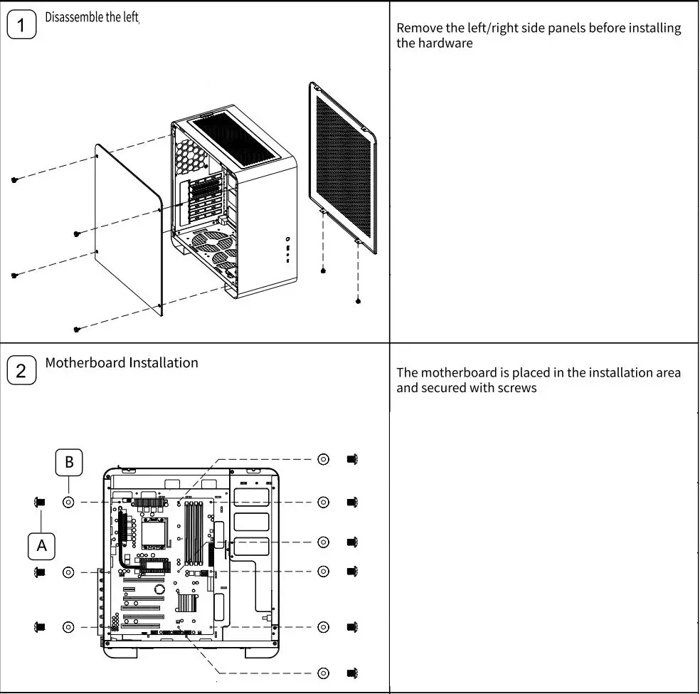 jONSBO U4 Pro Minimalist Small ATX PC Case User Manual - Installation Guide