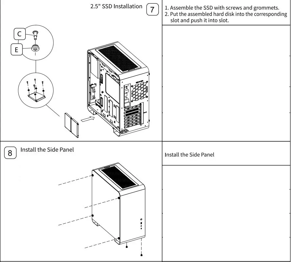 jONSBO U4 Pro Minimalist Small ATX PC Case User Manual - Installation Guide