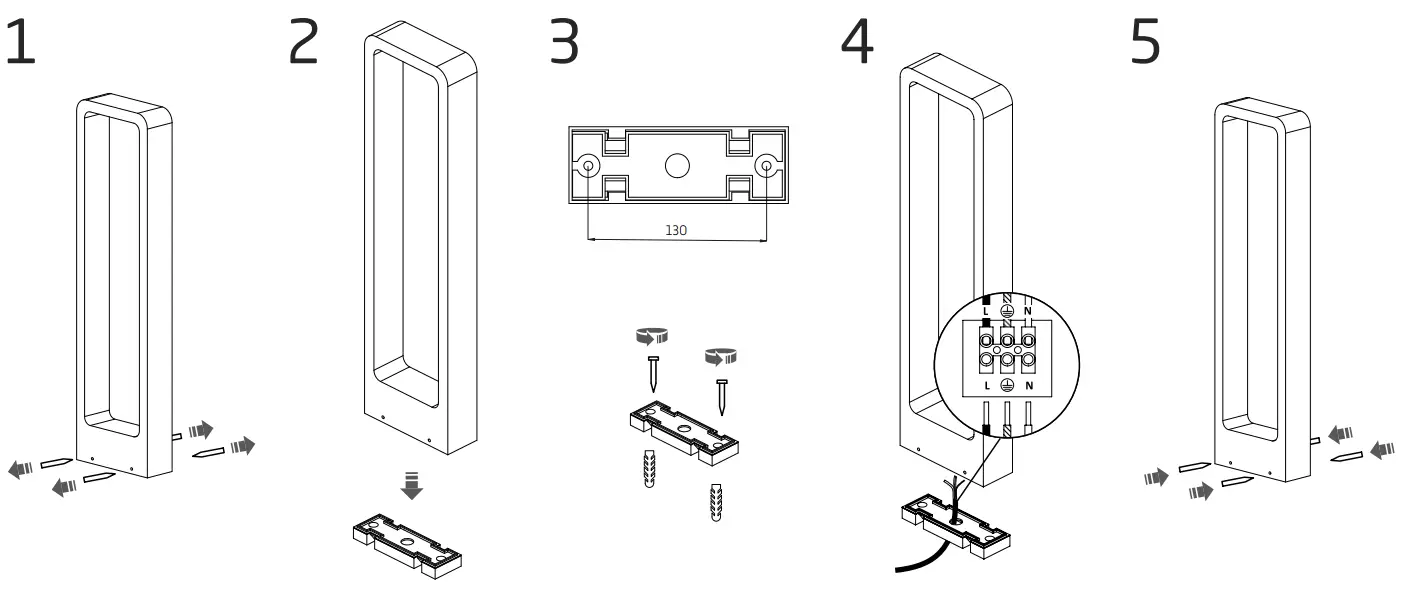 Nowodvorski 9118 Stalp LED Exterior Thika - parts 1