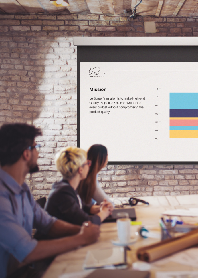 Le Screen Self Lock Projection Screen Deluxe - .