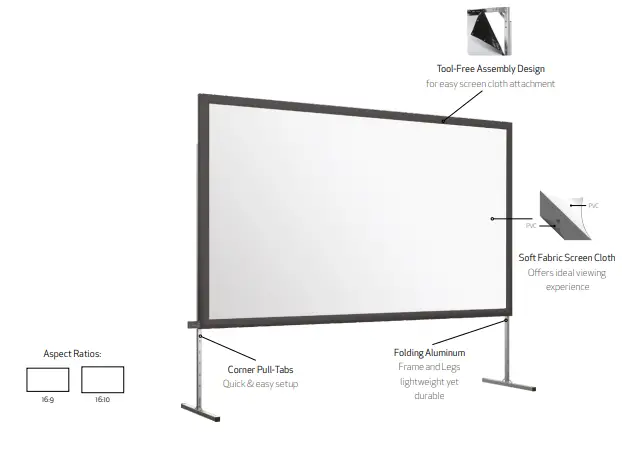 Le Screen Self Lock Projection Screen Deluxe - Fig29