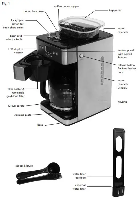 Kenmore-KKECMGBSS-Grind-and-Brew-Coffeemaker-FIG-1