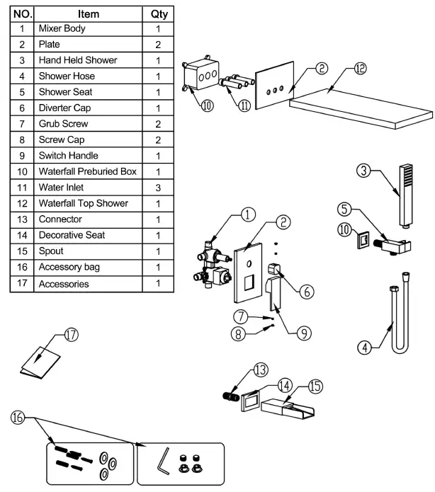 RBROHANT-RB0945-Rainfall-Mixer-Shower-FIG-3