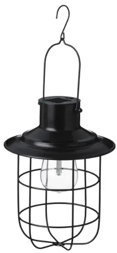 glitzhome 2023300048 Metal Solar Outdoor Decorative Lantern - ASSEMBLY