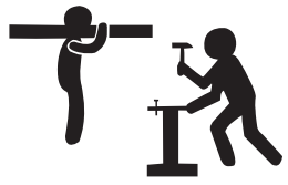 JAXPETY HG61Y1174 Wall Mounted Table Convertible Writing Desk W Storage Shelves - required2