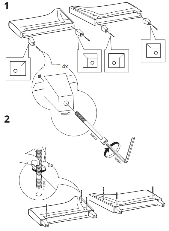 IKEA FRÖSLÖV 3 Seat Sofa - Fig2