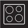 ZANUSSI ZGH66424BB Gas Hob - Symbols