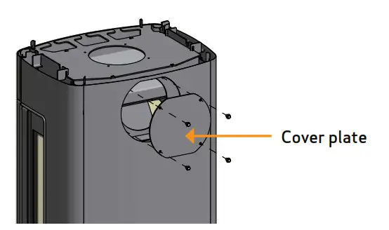 Scan 41 1 Eco Design Ready 6kW Defra Wood Burning Stove Bonfire - ASSEMBLY 23