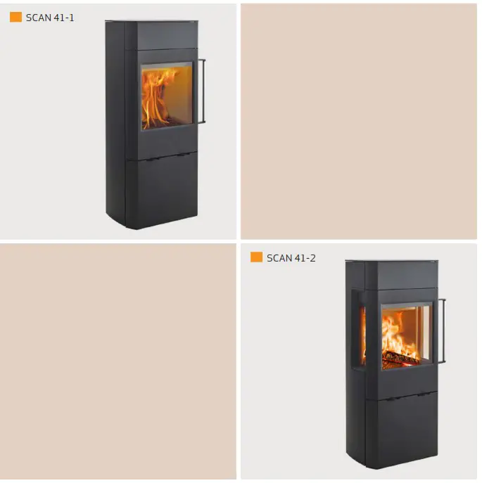 Scan 41 1 Eco Design Ready 6kW Defra Wood Burning Stove Bonfire - ON YOUR NEW SCAN