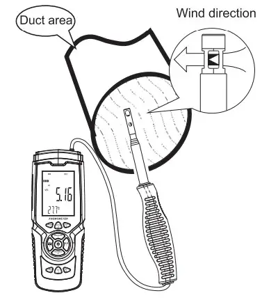 BENETECH GT8911 Hot Wire Anemometer - Cable 4