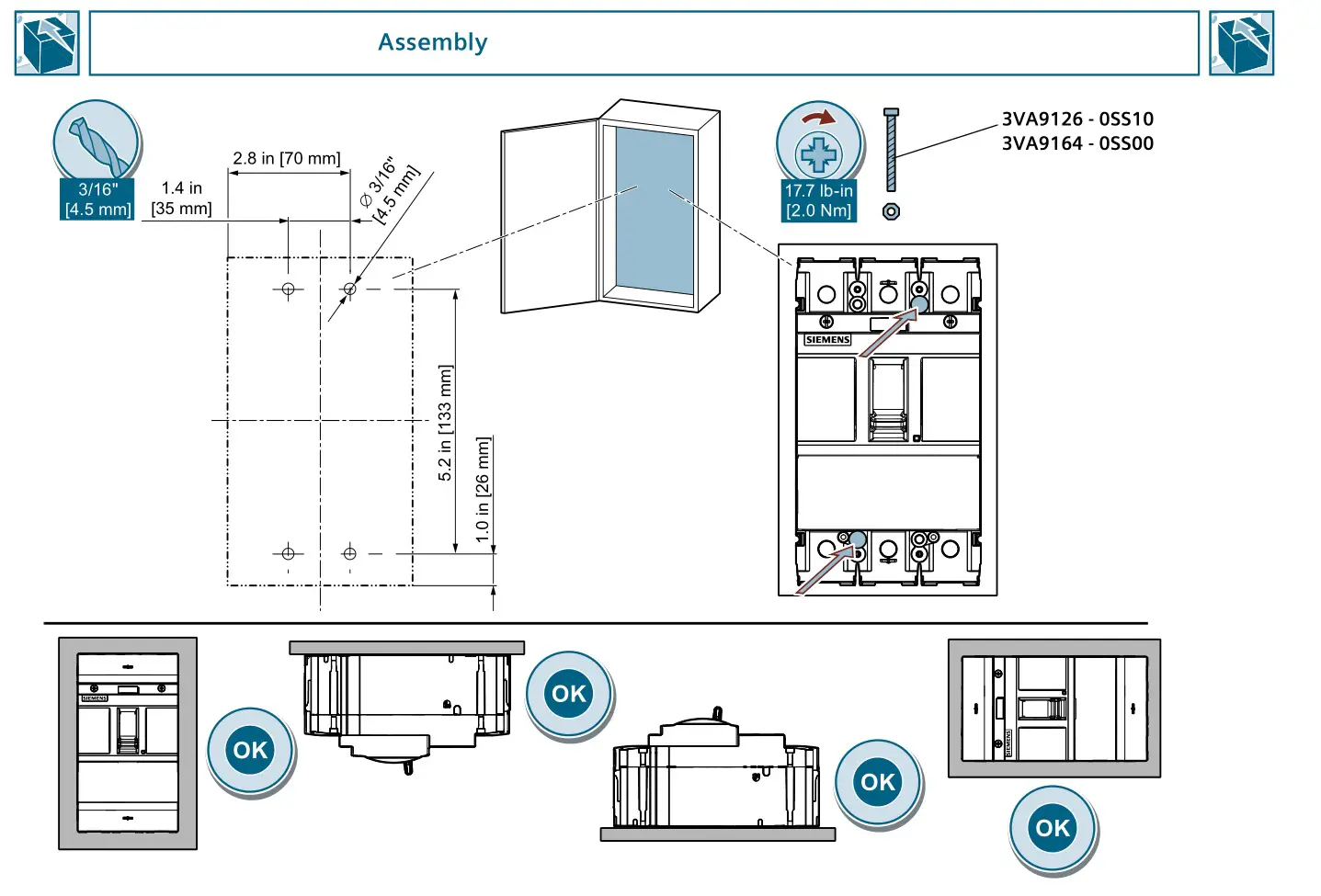 SIEMENS 3VA5210-1BB31 Molded Case Switch Circuit Breaker - Assembly 2